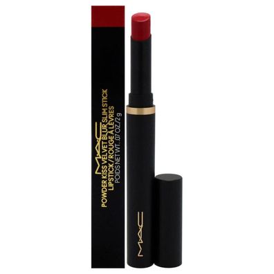 MAC Powder Kiss Velvet Blur Slim Stick Lippenstift 889 Ruby Neu