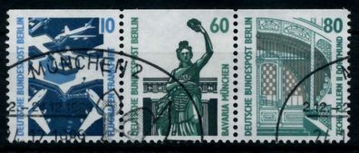 BERLIN Zusammendruck Nr W91 gestempelt 3ER STR X74B666
