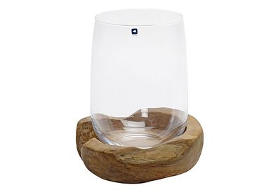 Leonardo Windlicht m. Teaksockel 842134
