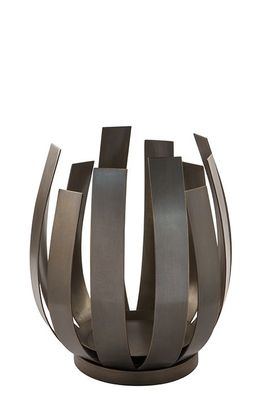 Fink ORFEA, Windlicht ohne Glas, Edelstahl , antik bronze, L. 28 cm, B. 28 cm, H