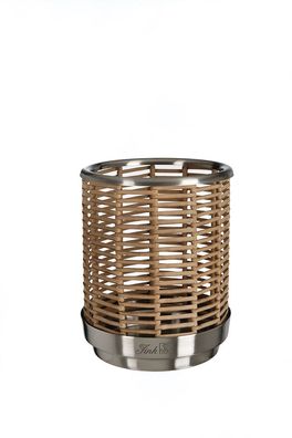 Fink FLAVIO, Windlicht ohne Glas, Edelstahl , Eisen, pulverbeschichtet, matt,