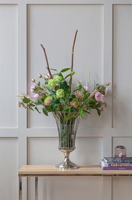 Fink Allegra, Windlicht, Windlicht mit Glas, Edelstahl , vernickelt, glatt, silber