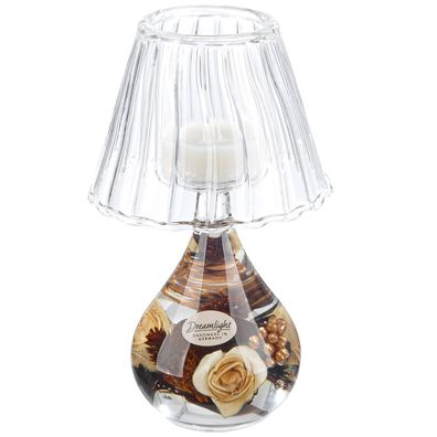 Gilde Dreamlight, Windlicht, Lampe Boutique, "Elegance", Glas, braun, VE 4, B. 10