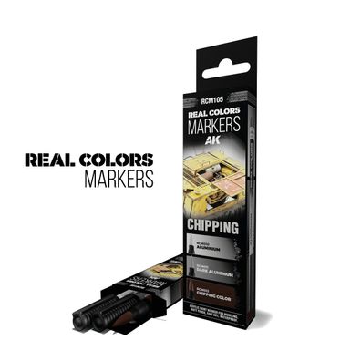 AK Interactive Colors Markers Set 5568339163 Chipping RCM105 Colors Set