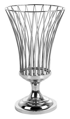 Fink Allegra, Windlicht, Windlicht ohne Glas, Edelstahl , vernickelt, glatt, silbe