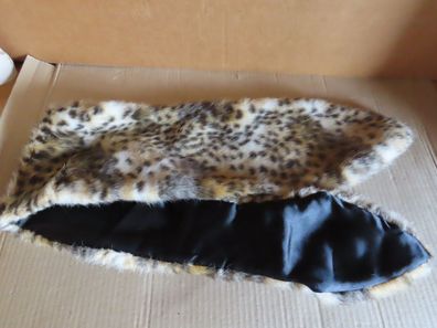 Tuch Schal Kragen in Leopardenmuster Kunstfell Durchzieschlaufe
