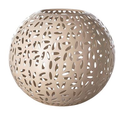 Fink DARIA, Windlicht, Eisen pulverbeschichtet, matt, taupe, L. 24 cm, B. 24 cm,