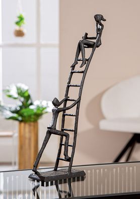 Gilde Skulptur, Expectations , Paarmotiv, Eisen, dunkelbraun, VE 2, L. 6 cm, B