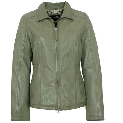 Jilani Collection - Damen Lederjacke Lammnappa mint