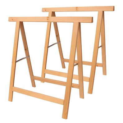 Holzklappbock Kiefer massiv klappbar 2er Set für Heimwerker : 2 Stück