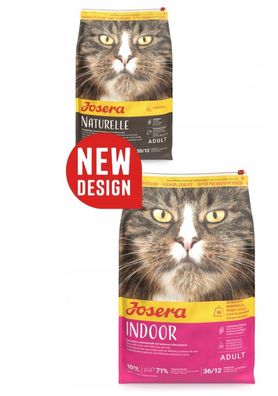 Josera Indoor Cat 10kg getreidefrei für Wohnungskatzen Hairball