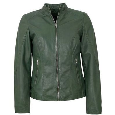 Jilani - Damen Lederjacke Lammnappa salbei