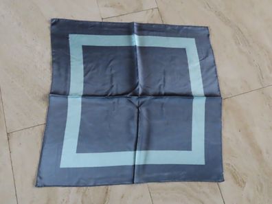 Halstuch Dekotuch Schal graublau mit hellblau ca. 52x 54cm