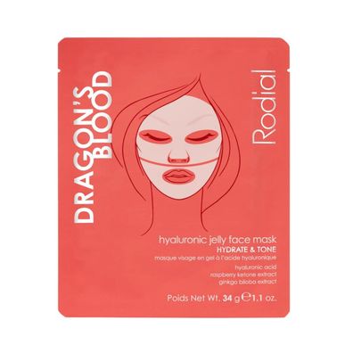 Rodial, Dragon's Blood, Hydrogel, Hydrating, Sheet Mask, For Face, 34 g