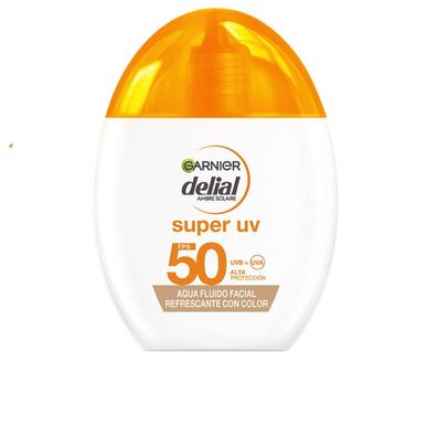 DELIAL SUPER UV Aqua erfrischende Gesichtsflüssigkeit mit Farbe SPF50 40 ml