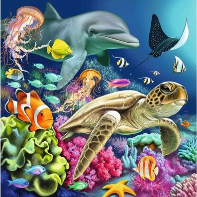 Ravensburger - Puzzle unter Wasser 3x49p