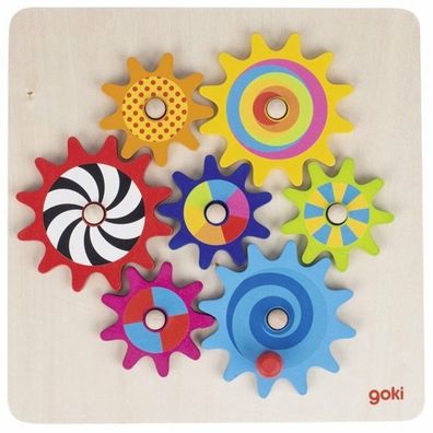 Goki Zahnrad-Puzzle, 8 Teile