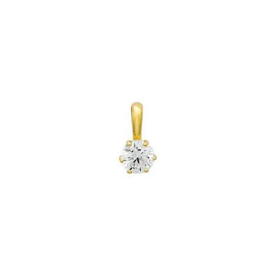 Anhänger - Gelbgold 375 - Chaton 4 mm Zirkonia