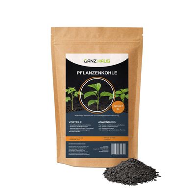 GanzHaus Pflanzenkohle Bodenaktivator Kompostbeschleuniger Wurzelaktivator - Biochar
