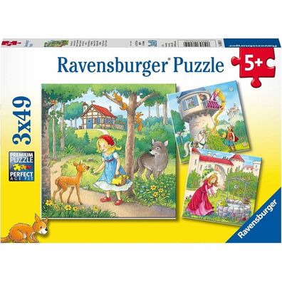 Ravensburger Klassische Märchen Puzzle 3x49 Teile