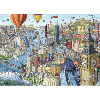 Ravensburger Puzzle Around Great Britain and Ireland 1000 Teile