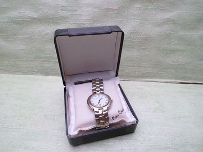alte Pierre Cardin Quartz Uhr 1997 Waterresistent Stainless Steel Bach 3ATM SET
