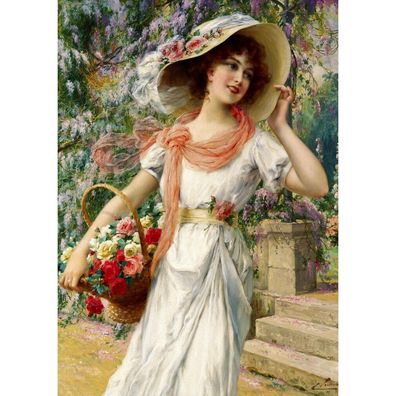ENJOY Puzzle Emile Vernon: Blumengarten 1000 Teile