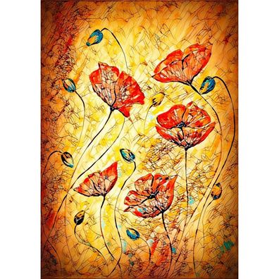 ENJOY Rote Mohnblumen Puzzle 1000 Teile