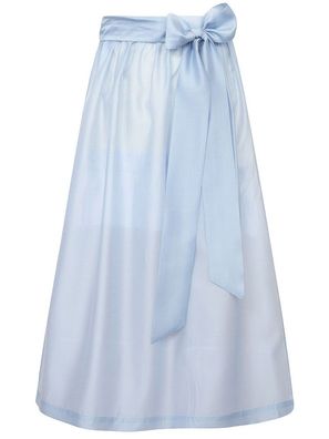 Dirndlschürze Petershausen 70cm Länge himmelblau