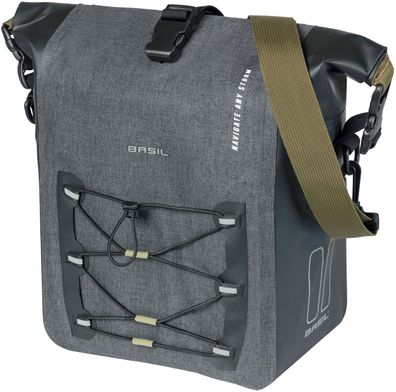 BASIL Einzeltasche "Navigator Storm MIK Hooks"Tarpaulin/Poly