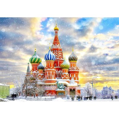 ENJOY Puzzle Vasil der Gesegnete Tempel, Moskau 1000 Teile