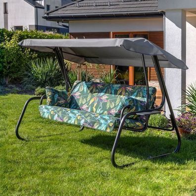 Hollywoodschaukel mit Auflagen Vita Black Edition G058-02PB PATIO