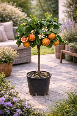 Orangenbaum Arcobal 70-100 cm Citrus sinensis Regenbogen Orange Pflanze