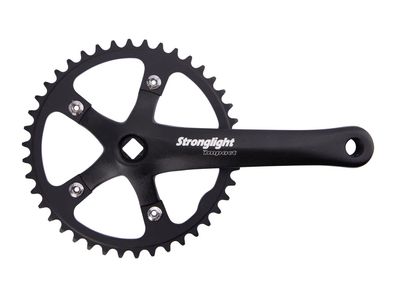 Stronglight Kettenradgarnitur "Impact" 42 Zähne, 4 schwarz matt