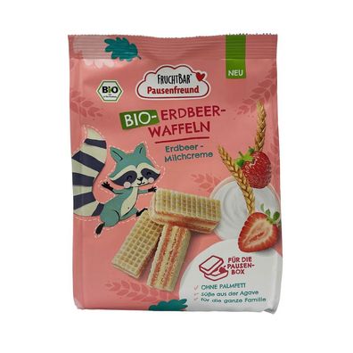 FruchtBar Bio Erdbeer- Waffeln 100g Beutel