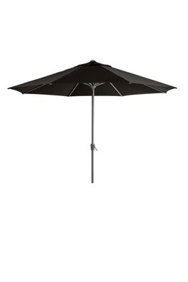 Sonnenschirm Abriola von Brafab aus Aluminium, rund und neigbar, Schwarz, Ø 330