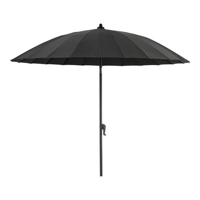 Sonnenschirm Shanghai von Brafab aus Aluminium und Polyester, modern, anthrazit,
