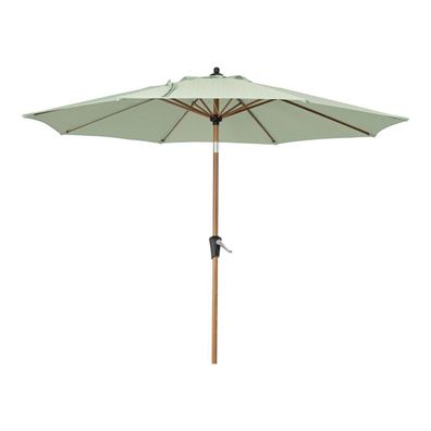Sonnenschirm Palinuro aus Metall, modern und neigbar, Ø 300 cm, minzgrün, mit