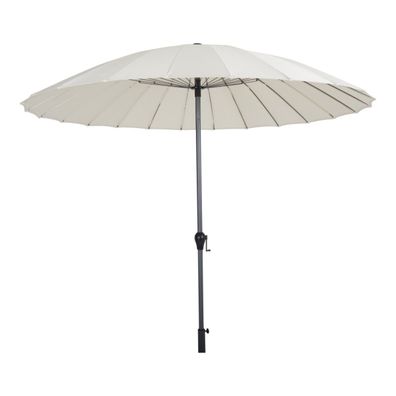 Sonnenschirm Shanghai von Brafab aus Aluminium und Polyester, modern, beige,