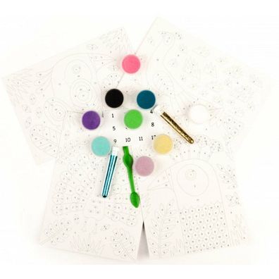 DJECO Sand- und Glitzerbilder: Schillernde Vögel