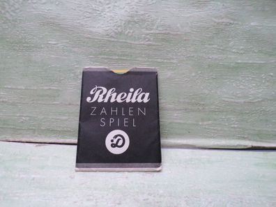 altes Rheila Zahlenspiel Werbung Reklame 7 Karten & Hülle 1-127