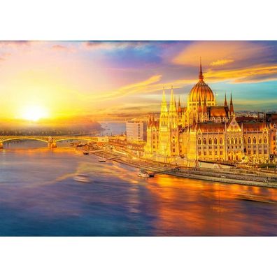ENJOY Puzzle Ungarisches Parlament bei Sonnenuntergang, Budapest 1000 Teile