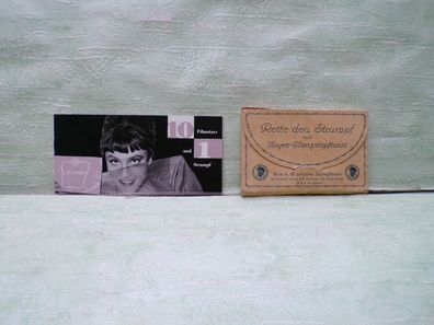 Hudson 10 Filmstarrs & 1 Strumpf signiert Waltraut Haas Marianne Held uva 14,5x6,5cm