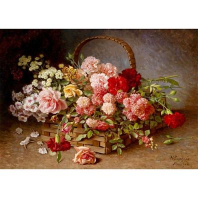 ENJOY Puzzle Korb mit Rosen und Nelken 1000 Teile