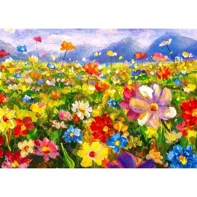 ENJOY Puzzle Bunte Blumenwiese 1000 Teile
