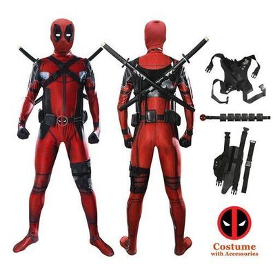 Leder Cosplay Kostém Outfit Set Halloween Karneval