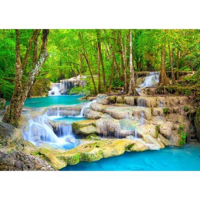 ENJOY Puzzle Türkisfarbener Wasserfall, Thailand 1000 Teile
