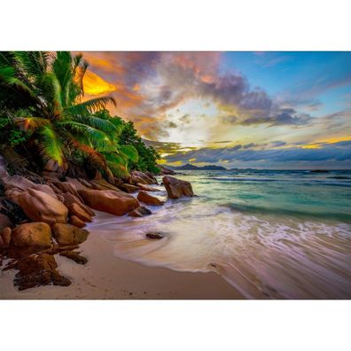 ENJOY Puzzle Seychellen Strände bei Sonnenuntergang 1000 Teile