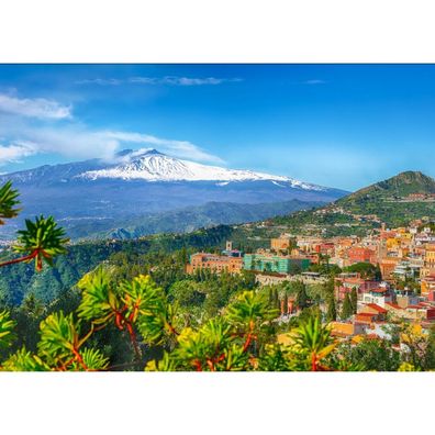 ENJOY Puzzle Ätna und Taormina, Sizilien 1000 Teile