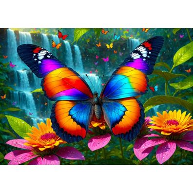 ENJOY Puzzle Schmetterling im Wald 1000 Teile